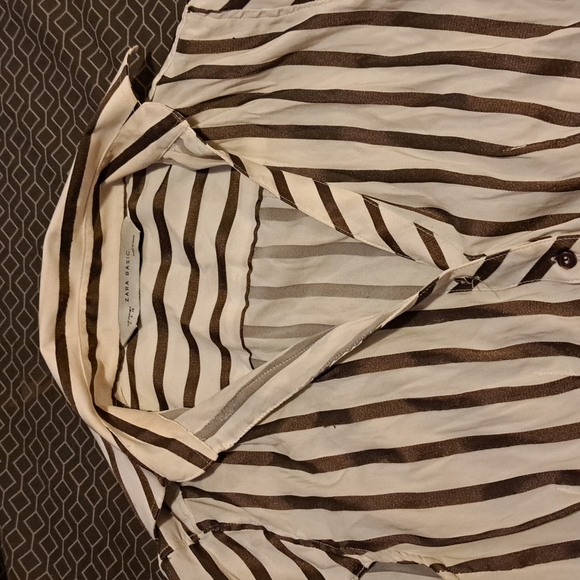 Zara Basics Blouse -Sleeveless striped - Picture 5 of 7